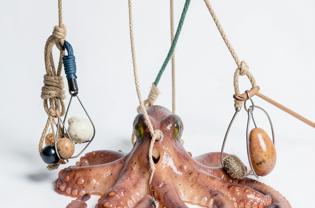 Découvrez les secrets de la pêche au poulpe: casiers, appâts et techniques de cordes à l'honneur