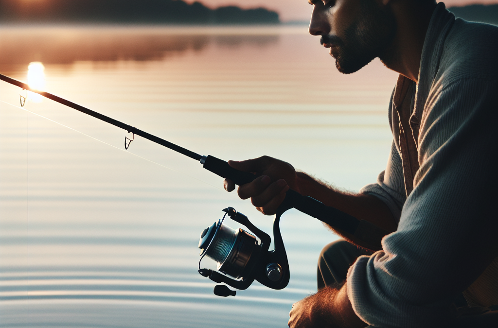 Carretes ligeros para pesca activa en acción