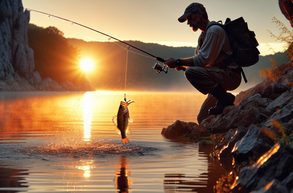 Pêche du bar au jerkbait en milieu naturel