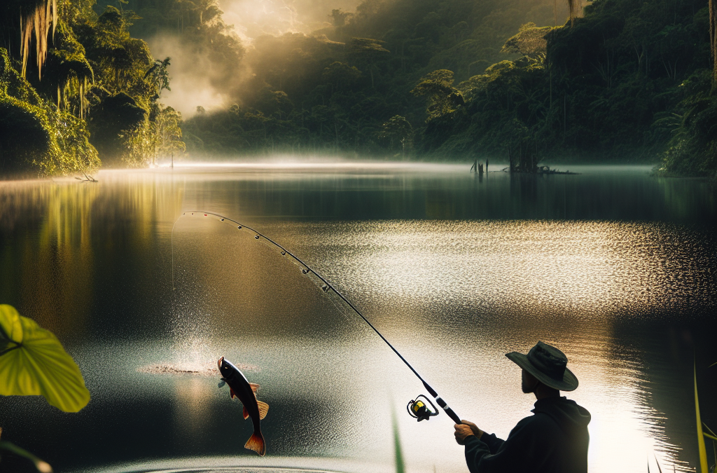Vinilos para pesca de depredadores en acción durante la pesca deportiva
