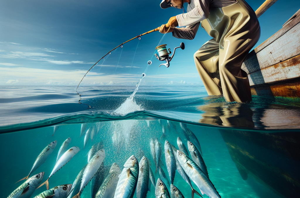 Cómo pescar caballas con técnica vertical desde una embarcación